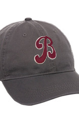 Women's "B" Cap-Charcoal/Maroon-OSFA