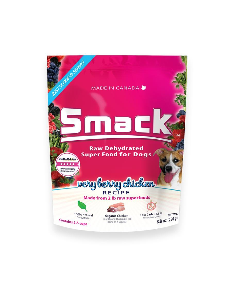 SMACK Smack for Dogs Very Berry Chicken 250g *snack size (2.5cup