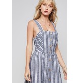 Promesa Dress-Striped Button Down, Fit & Flare