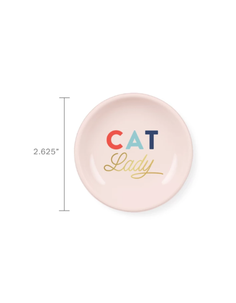 Petshop Plate-CAT LADY-Mini Round Ring Tray