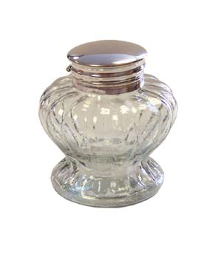 Clear Glass Inkwell