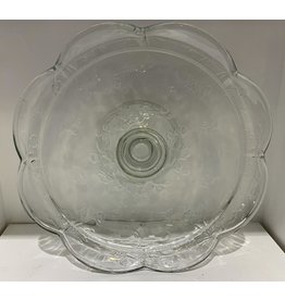 Cargo Collections Glass Serving Plate with Base