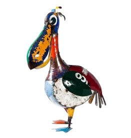 Think Outside Pete The Pelican, Recycled Metal Art
