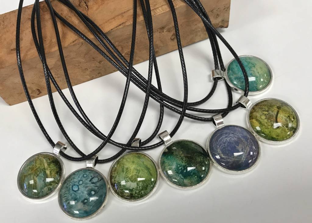 national geographic upcycled pendants
