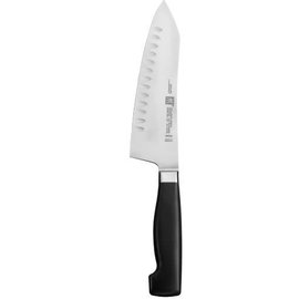 Zwilling J.A. Henckels ZWILLING Four Star Hollow Edge Rocking Santoku Knife 7 inch