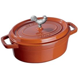 Staub Staub Coq Au Vin Cocotte 5.75 Qt Burnt Orange