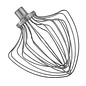 KitchenAid KitchenAid 11-Wire Whip Stainless Steel KN211WW (fits 6QT Bowl Lift Model-KP26M1X)