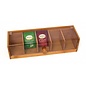 Lipper Lipper Bamboo 5-Section Tea Box with Acrylic Cover