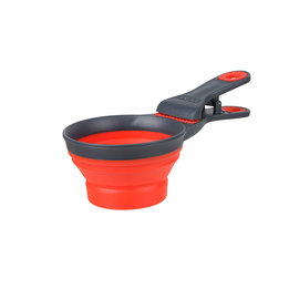 Dexas Collapsible KlipScoop Round 1 cup Red CLOSEOUT/ NO RETURN