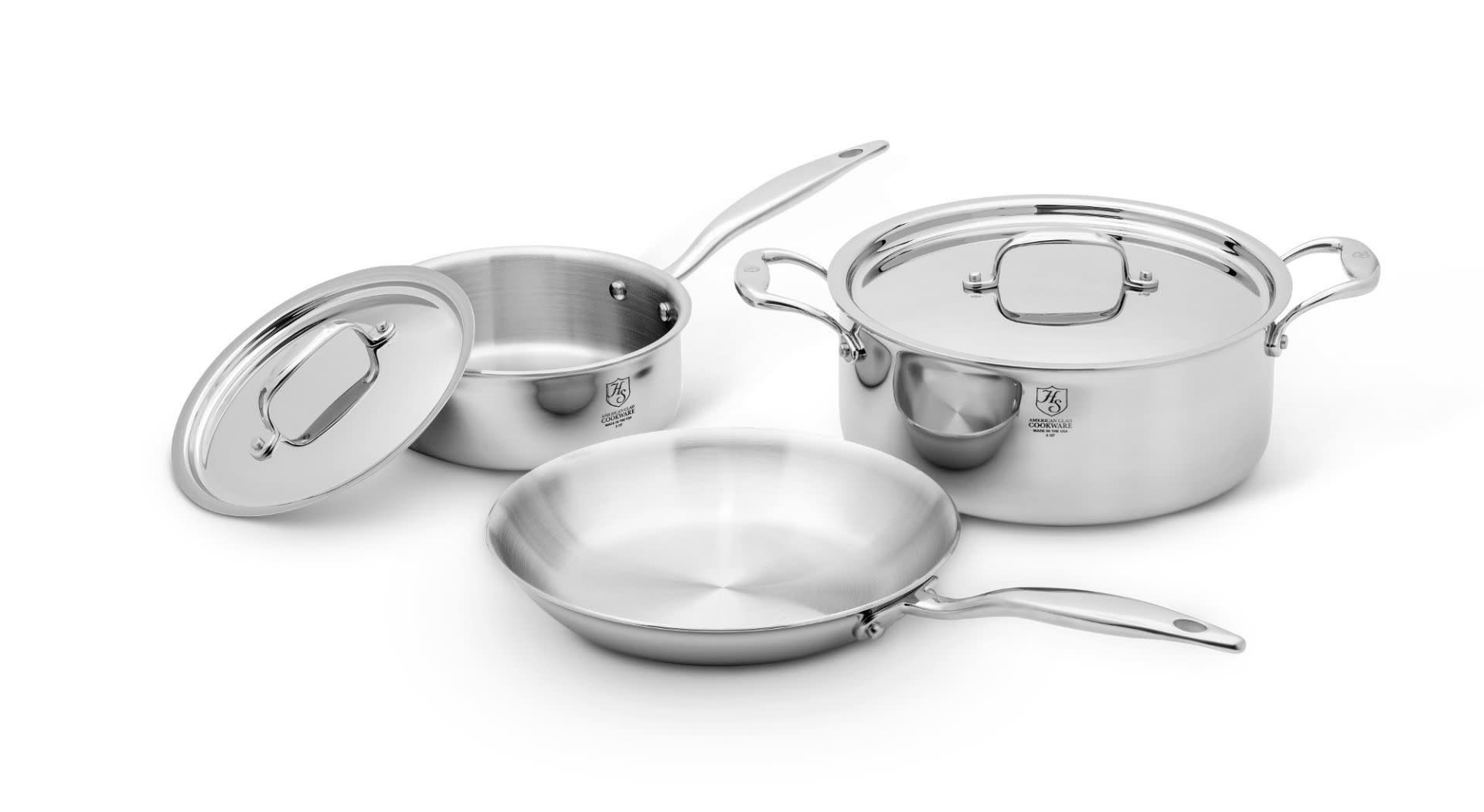 Heritage Steel 5 Piece Essentials Cookware Set