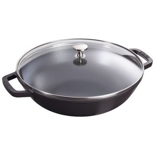 Staub Staub Wok Perfect Pan 4.5 Qt Matte Black