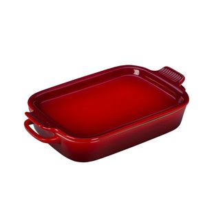 Le Creuset Le Creuset Rectangular Dish with Platter Lid Cerise 14.75x9x2.5 inch 2.75 Qt