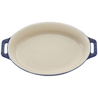Staub Staub Ceramic Oval Baking Dish 9 inch Dark Blue