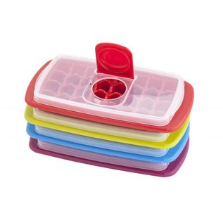 Harold Import Company Inc. HIC Joie Mini Ice Cube Tray with Cover Assorted