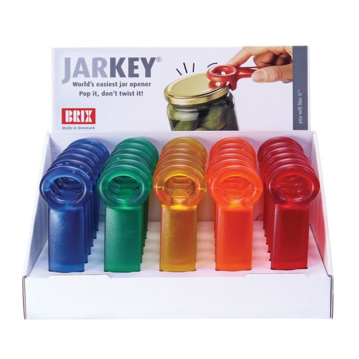 The best way to open a jar is the JarKey 