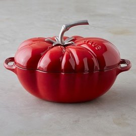 Staub Staub Cast Iron Tomato Cocotte 3 Qt. Cherry w SS Knob