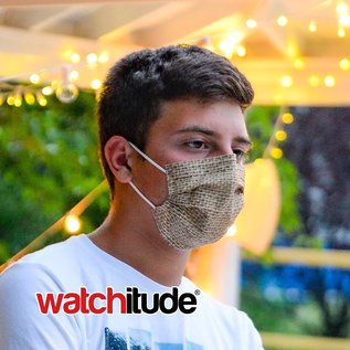 Watchitude Watchitude Face Masks Burlap + Blue Linen 6 pack CLOSEOUT/NO RETURN
