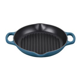 Le Creuset 9.75 Signature Deep Round Grill Pan (deep Teal)