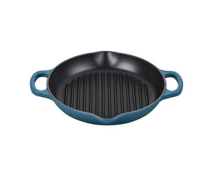 Le Creuset 9.75 Signature Deep Round Grill Pan (deep Teal)