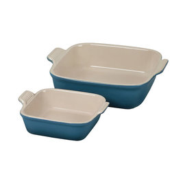 Le Creuset Le Creuset Heritage Square Dishes set of 2 Deep Teal
