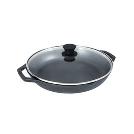 Lodge Cast Iron Lodge Chef Collection Cast Iron Everyday Pan 12 inch w Tempered Glass Lid