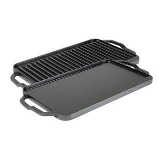 Lodge Cast Iron Lodge Chef Collection Cast Iron Double Reversible Grill / Griddle 20 x 10 Inch