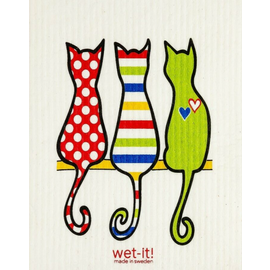 Wet It! Swedish Treasures Wet It! Cloth Cat Lover Multi