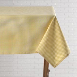 Mahogany USA Mahogany Gingham Yellow Tablecloth 60 in x 90 in