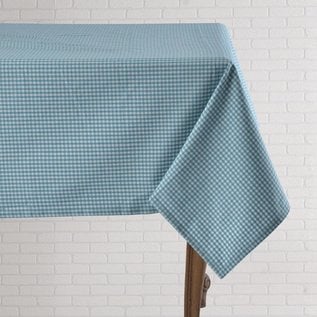 Mahogany USA Mahogany Gingham Turquoise Tablecloth 60 in. x 60 in.