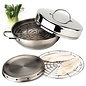 Demeyere Demeyere Resto Stainless Steel Stovetop Smoker 11 inch 4 pc Set