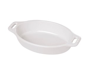 Staub Ceramic Oval Baking Dish 11 inch White - Murphy's Department