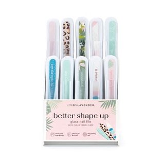 DM Merchandising Inc DM Merchandising  Lemon Lavender Glass Nail File Assorted Designs