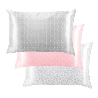 DM Merchandising Inc DM Merchandising Lemon Lavender Bye Bye Bedhead Silky Satin Print Pillowcase