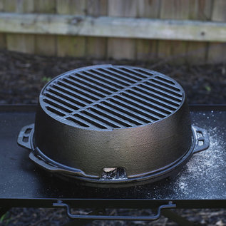 Lodge Cast Iron Lodge Cast Iron Portable Round Kickoff Grill  12 Inch