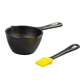 Lodge Cast Iron Lodge Cast Iron Melting Pot & Silicone Brush