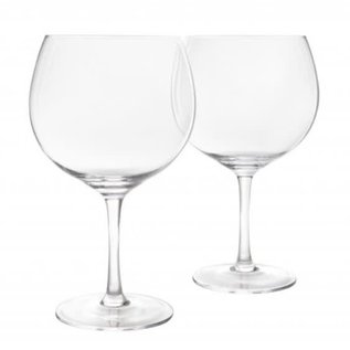 Final Touch Gin Lead-Free Crystal Glasses set of 2