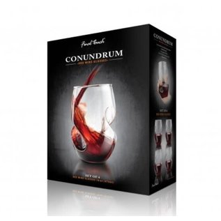 Final Touch Final Touch Conundrum Red Wine Glasses set of 4