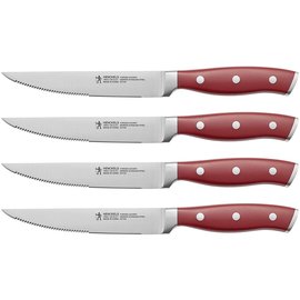 Zwilling J.A. Henckels HENCKELS Forged Accent 4 pc Steak Knife Set Red
