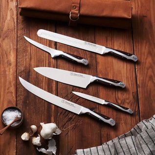 Heritage Steel/Hammer Stahl Hammer Stahl BBQ Knife 6 pc Set (includes Knife Roll)