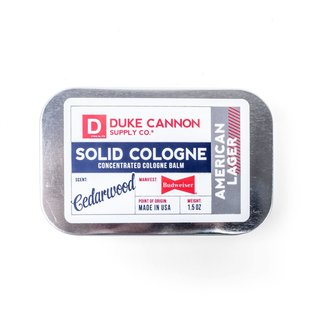 Duke Cannon Supply Co Duke Cannon Solid Cologne American Lager Budweiser