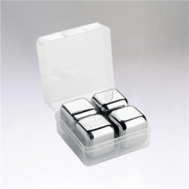Frieling  Reusable Cooling Cubes Stainless Steel  set of 4  (1 inch) CLOSEOUT/NO RETURN