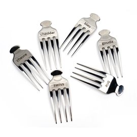 RSVP RSVP Fork Cheese Markers Set of 6
