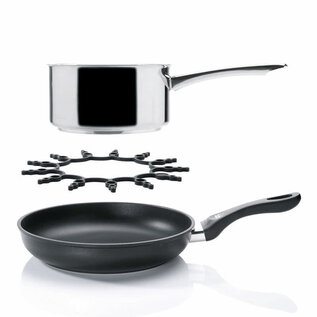 Kuhn Rikon Kuhn Rikon Trivet and Pan Guard Set/3 - one 5.5" and two 6.25" (black)