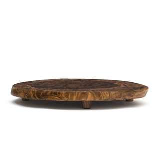 Lipper Lipper Burl Finish Footed Server - Medium