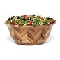 Lipper Lipper Acacia hand Pieced Herringbone Bowl  --  CLOSEOUT