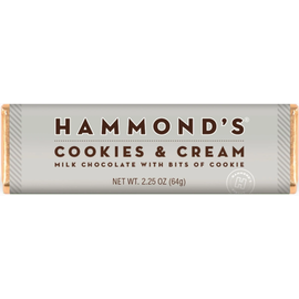 Hammond's Candies Hammond's Cookies & Cream Milk Chocolate Candy Bar