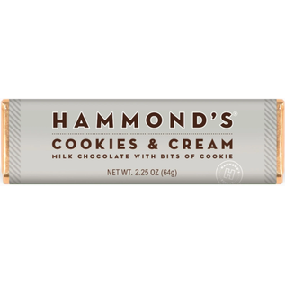 Hammond's Candies Hammond's Cookies & Cream Milk Chocolate Candy Bar