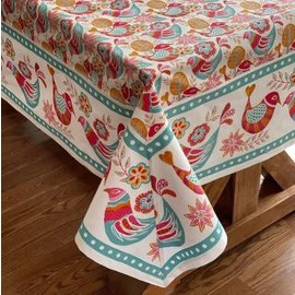 Mahogany USA Mahogany Boho Bird Tablecloth 60 in x 90 in.