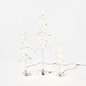 One Hundred 80 Degrees One Hundred 80 Degrees Frosted Icicle Tree w Lights set of 3 Assorted Sizes
