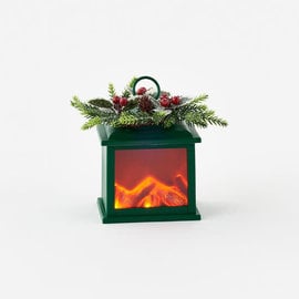 One Hundred 80 Degrees One Hundred 80 Degrees Green Firelight Lantern Ornament CLOSEOUT/NO RETURN